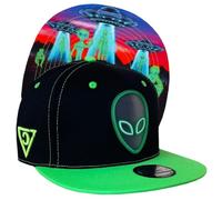 Capiche [99+ VARIAZIONI] Snapback Cappello - Baseball Berretto Arte Unisex Visiera Uomini Donne D-296 Alien Invasion