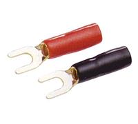 Capicorda a forcella GOLD PRO cavo 1,5-4 mmq foro 5 mm. Confezione 5 coppie (R/N).