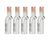 Capicorda Confezione da 5 connettori con pin in rame-alluminio senza pressione serie DTL, tipo idraulico, inserti a becco d'anatra for interruttori automatici(DTL-25)