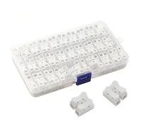 Capicorda Morsettiera a pressare autobloccante CH-2, scatola da 55 pezzi, for cablaggio di downlight e apparecchi LED, molla in acciaio legato al manganese