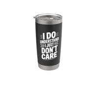 Capisco che non mi interessa l'umorismo sarcastico Bicchiere termico in acciaio inox doppia parete
