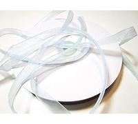 CaPiSo® - Nastro in organza, 100 m x 10 mm, per regali (azzurro)