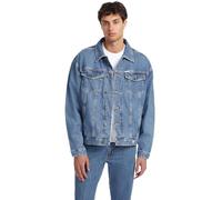GUESS JEANS Giacca di mezza stagione blu denim, Taglia L