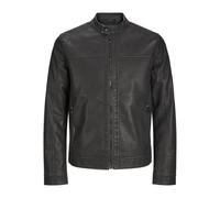 Jack & Jones Warner Leather Jacket Nero S Uomo