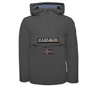 NAPAPIJRI Giacca di mezza stagione 'Rainforest' beige / grigio scuro / rosso scuro / nero, Taglia L