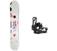 RIDE - Set (snowboard + attacchi) - Set Psychocandy 2024 - Bianco Bianco S,M,L,XL