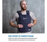 Battlevest 2.0 gilet zavorrato 2 x pesi da 8,75 lb blu