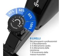 Capital Sports Crius Bluetooth, mini, 8 livelli di resistenza per l'ufficio o la casa, computer