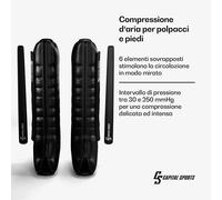 Capital Sports Hyper Cap - Pantaloni a compressione pneumatica | 6 camere | Compressione delicata e intensa | Ca. 55 dB