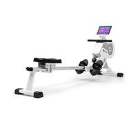 Capital Sports Vogatore magnetico per allenamenti in palestra a casa, vogatore compatto per uso domestico con 8 livelli di resistenza, monitor LCD per esercizi, rulli di terra, cardio rower macchina