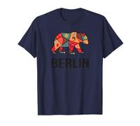 Capitale Federale Germania Urban Geometric Berlino Orso Maglietta