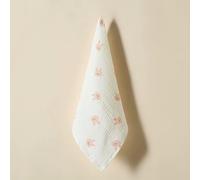 CAPITALEVENTI Mussole Neonato Cotone 40x40 cm - Set Bunny Print | Doppia garza 100% cotone, morbide e assorbenti, multiuso: bavaglino, panno rigurgito, salvietta. Dalla nascita.