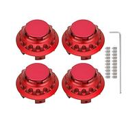 Capitali centrali a ruote kuuleyn, coperchio dei tappi del centrale, 4pcs 3 pollici di centrale A1714000025 Sostituzione per una classe C E SLK (Rosso)