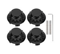 Capitali centrali a ruote kuuleyn, coperchio dei tappi del centrale, 4pcs 3 pollici di centrale A1714000025 Sostituzione per una classe C E SLK (Nero)