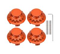 Capitali centrali a ruote kuuleyn, coperchio dei tappi del centrale, 4pcs 3 pollici di centrale A1714000025 Sostituzione per una classe C E SLK (Arancia)