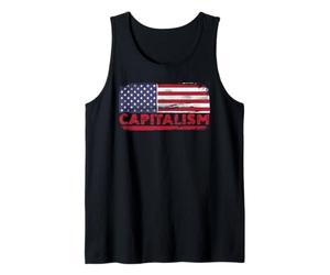 Capitalismo USA Bandiera imprenditore Canotta