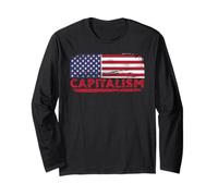 Capitalismo USA Bandiera imprenditore Maglia a Manica