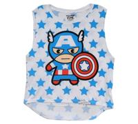 Capitan America Kawaii Stars Marvel Comics Junior T-Shirt