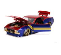 Capitan Marvel 1973 Ford Mustang Mach 1 scala 1:24 Hollywood Ride Jada Toys