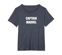 Capitan Marvel Maglietta, Donna Plus-Size, Pervinca, 5X