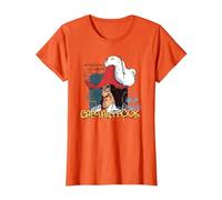 Capitan Uncino, Skull Rock dei cattivi Disney, Peter Pan era qui Maglietta, Donna, Arancio, XL