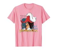 Capitan Uncino, Skull Rock dei cattivi Disney, Peter Pan era qui Maglietta, Uomo, Rosa, XXL