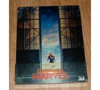 CAPITANA MARVEL Steelbook Blu-ray 3D+Blu-ray Nuovo A-B-C (2019)