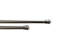 CapitanCasa Bacchette Bastone Per Tende A Pressione Con Molla O Con Ganci Estensibile 40-60 Nickel