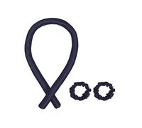 CapitanCasa Bigodino Arricciacapelli Senza Calore Capelli Ondulati In 100% Seta Tinta Unita Arricciacapelli Blu