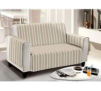 CapitanCasa Copridivano Antiscivolo Fantasia Diletta Modello O.B. 3 Posti Tortora