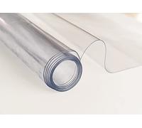 CapitanCasa Copritavolo Tovaglia PVC Trasparente Interno Esterno Telo Protettivo Antimacchia 140x500 Trasparente