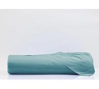 CapitanCasa Lenzuolo Piano sopra Cotone Percalle in Tinta Unita Vari Colori Piazza E Mezza Verde