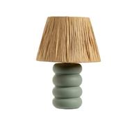 CapitanCasa Moderna Lampada da Tavolo Ricaricabile in Ceramica Accensione On/off Atene Small Salvia