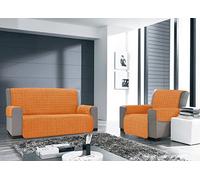 CapitanCasa Salvadivano Copridivano Trapuntato Modello Willy 3 Posti Arancio