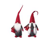 CapitanCasa Set 2 Pezzi Maschio Femmina Gnomo Elfo Cami Pier Fermaporta Altezza 60cm