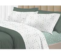 CapitanCasa Set Completo Lenzuola in 100% Cotone Linea 30Ventisette Goccia Matrimoniale Verde