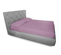 CapitanCasa Set Completo Lenzuola in Tinta Unita Francese Lilla