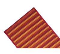 CapitanCasa Tappeto Bamboo Degradé Antiscivolo con Bordo Resistente Ai Lati 30x40 cm Rosso