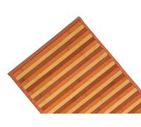 CapitanCasa Tappeto Bamboo Degradé Antiscivolo con Bordo Resistente Ai Lati 50x140 cm Arancio