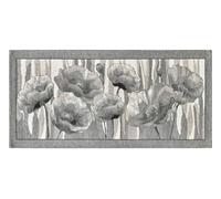 CapitanCasa Tappeto da Cucina Antiscivolo Corsia Runner Fantasia Amsterdam Floreale Suardi 55x280 Grigio