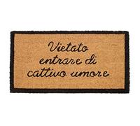 CapitanCasa Tappeto Zerbino Cocco Antiscivolo Ingresso Casa Funny Disegno Vietato Entrare