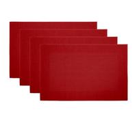 CapitanCasa Tovagliette Americane Tinta Unita Cucina Antiscivolo Lavabili In vari Colori Set 4 Bordeaux