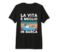 capitani di Navi Uomini Nautica Barca Vela Regali Motoscafo Maglietta Premium