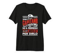 Capitani Navi Uomini Motoscafo Regali Barca Capitano Maglietta Premium