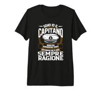 Capitani Navi Uomini Motoscafo Regali Barca Capitano Maglietta Premium