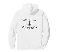 Capitano, Barca pontone Marinaio Ancora Grafica Felpa con Cappuccio