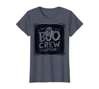 Capitano Boo Crew: Spettrale Leader della Squadra Fantasma di Halloween Maglietta, Donna, Pervinca, 3XL