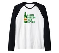 Capitano della Squadra Garage Drinking Maglia con Maniche Raglan