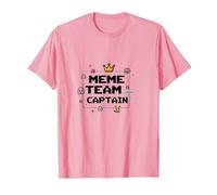 Capitano della Squadra Meme: Leader della Cultura di Internet Maglietta, Uomo, Rosa, S