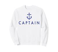 Capitano Design Minimalista con un'ancora Felpa